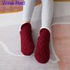 Men Women's Winter Super Soft Warm Floor Sock Cozy Fuzzy Fleece-Lined with Grippers Slipper Socks Floorshoes