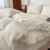 Легкий, роскошный и высококачественный комплект постельного белья из вафельного хлопка из четырех предметов, хлопковые простыни, пододеяльник из трех предметов