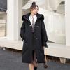 2024 Women's Long Fox Fur Down Jacket