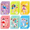6 Photos/package Girl Heart Mix and Match Clothing Puzzle Stickers Bow Elements DIY Mobile Phone Case Decoration