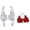Pair Car Auto Steering Wheel Shift Paddle Extender Stickers Aluminum for 2015-up Ford Focus Kuga, +Ecosport, + Escape