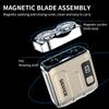 Travel Electric Shaver For Men Double Floating Magnetic Blade Head Portable Beard Knife Rechargeable MINI Rotary Electric Razor