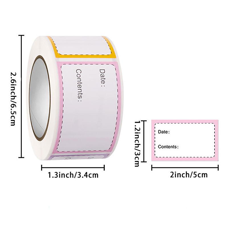 250 шт./рулон, самоклеящиеся морозильная камера, холодильник, бумажные наклейки для хранения продуктов, этикетки, белые наклейки с датой для домашнего хранения, бирки