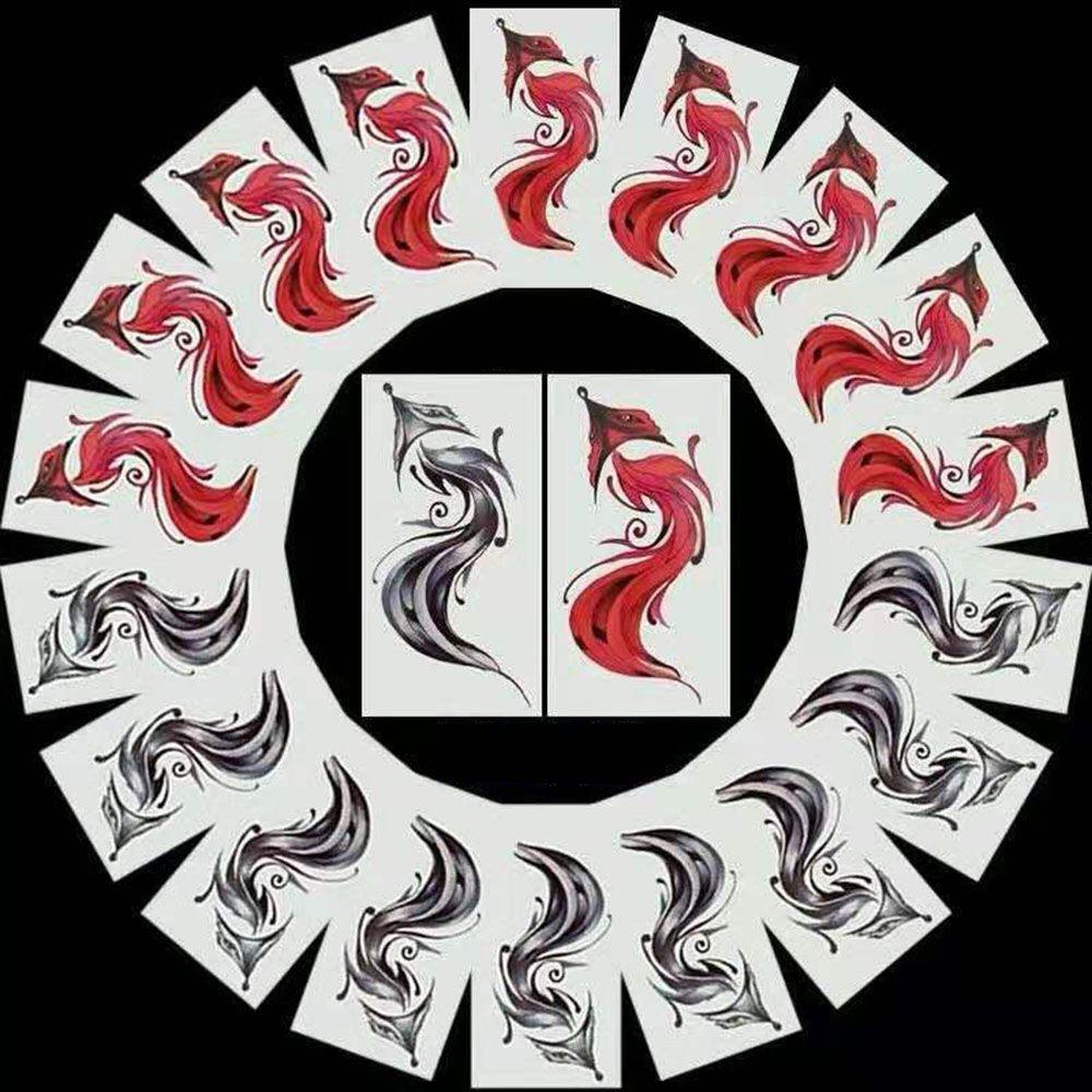 Имитация цветного рисунка Водонепроницаемые временные татуировки Наклейки на тело Поддельные татуировки Наклейки