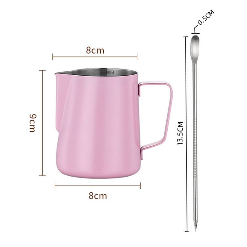 350/600ml Coffee Milk Frothing Pitcher Stainless Steel Jug Latte Art Milk Frother Pitcher Espresso Steaming Coffee Accessories