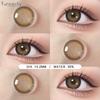 FUNSACHY 1 пара коричневых цветных линз для глаз Высококачественные контактные линзы для глаз Красота зрачка Годовые Серые Зеленые контактные линзы Годовые