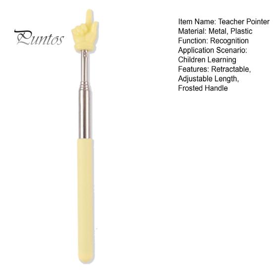 Указатель для учителя макаронного чтения с пальцами, выдвижной, регулируемой длины, указатель с матовой ручкой из нержавеющей стали