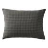 Pillowcase Woven-dyed Small Squares Deco "Gaïa Mix" 60 X 60 Cm &; 50 X 70 Cm "Cotton Gauze" - Gaïa Mix Granite - 50 X 70 Cm