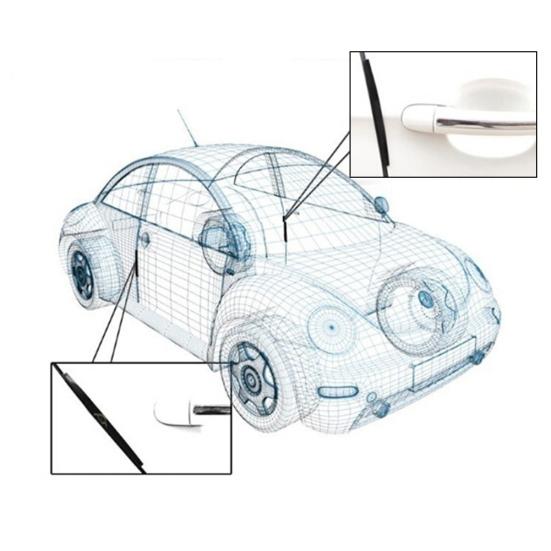 8Pcs Universal Auto Bumper Guard Door Edge Cover Protector Moulding Trim Strip