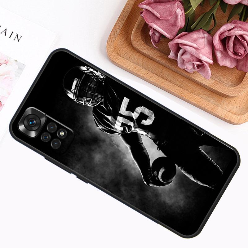 Чехол для American Football для Xiaomi Redmi Note 13 Pro 14 12 11 9 10 9S 10S 11S 12S Redmi 12C 13C 14C 10C