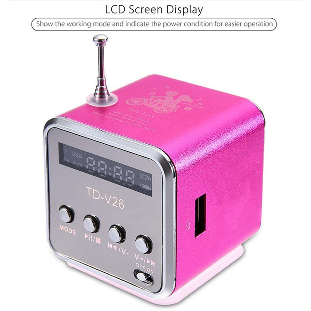 Outdoor Mini FM Radio LINE IN Retro Speaker Car Radio Bluetooth Speaker MP3 Player