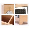 Multifunctional Wooden Desktop Organizer - Calendar & Pen Pencil Holder for Home Office