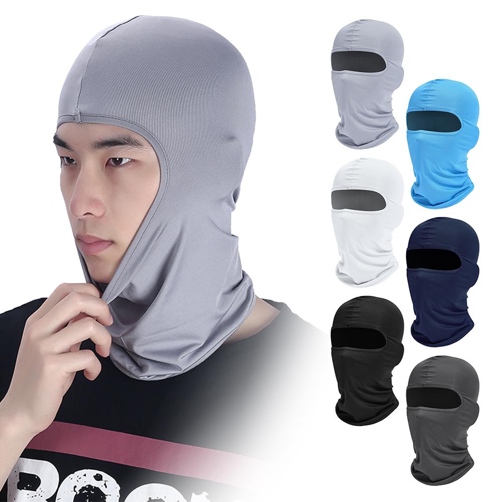 Male's Cycling Cap Balaclava Full Face Ski Mask Hiking Camping Hunting Tactical Military Cap Bike Hats Neck Gaiter High Quality Practical Daily Use