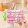 Cartoon Fingertip Button Keyring Pressable Keys Keyboard Clicker Keychain  Travel Use