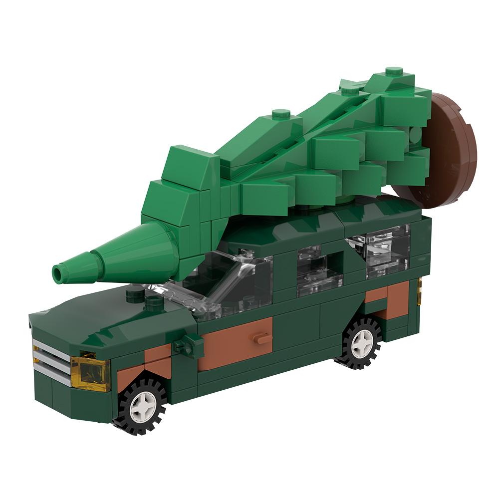 Gobricks MOC Рождественская история Мини-фургон Строительные блоки Кирпичики Игрушки Подарок