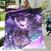 3D  Cartoon Game Genshin Impact Blanket,Flannel Blanket Throw Blanket,Soft Warm Blanket for Living Room Bedroom Beds Sofa Gift