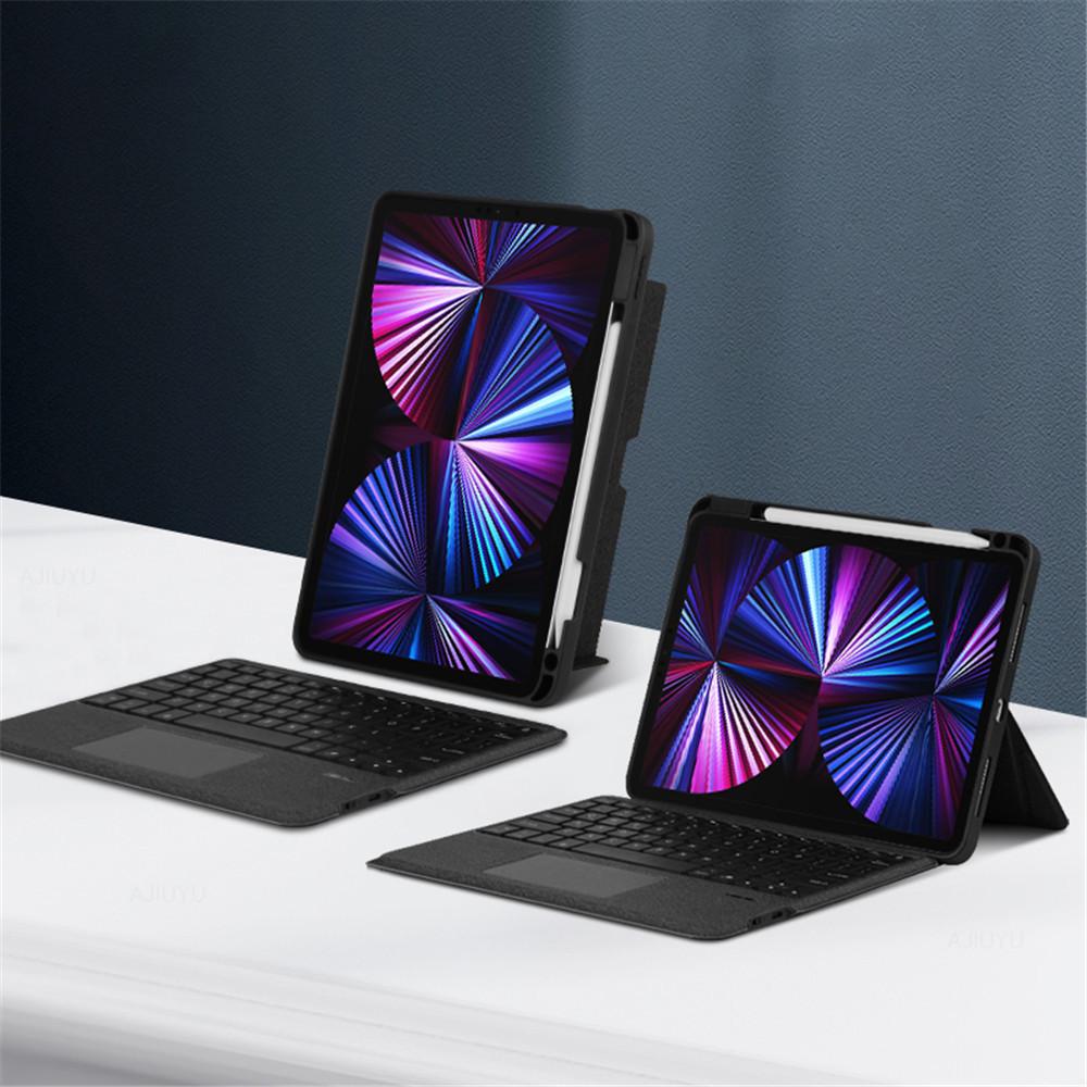 Чехол-клавиатура Magic Keyboard для iPad: Совместимый с 10-м поколением Air 7/8 и 6Pro, 11-дюймовая защитная обложка