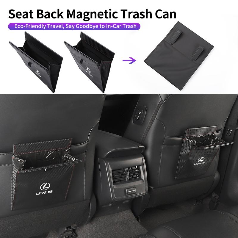 CKU5 Car Seatback Waste Bag Trash Pocket Garbage Pouch Accessories For Lexus UX250h RX450h CT200h RX400h NX300h RX350 RX300 GX470 IS3