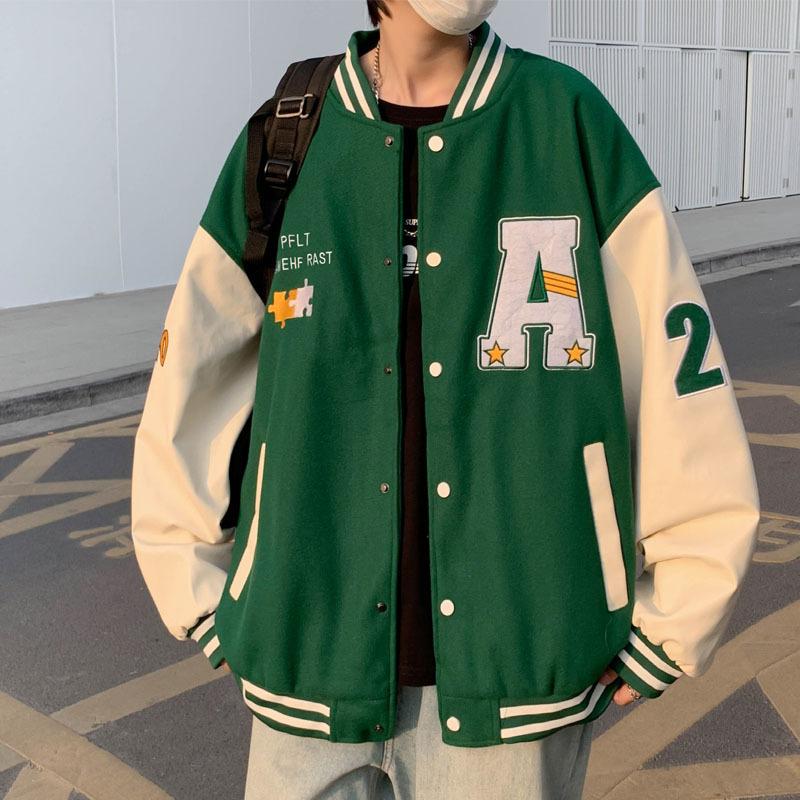 Куртка мужская пальто американский модный бренд бейсбольная одежда мужская весенняя новинка свободная вышитая повседневная куртка