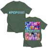 KPop Охотники на демонов Huntrix Saja Boys Графические футболки Мужские Женские Мода Манга С коротким рукавом Большого размера 100% Хлопок Повседневные футболки