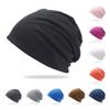 Brimless Winter Beanie Hat Polyester Stretch Fit Hats Fashion Thermal Warmer Cap  Cycling