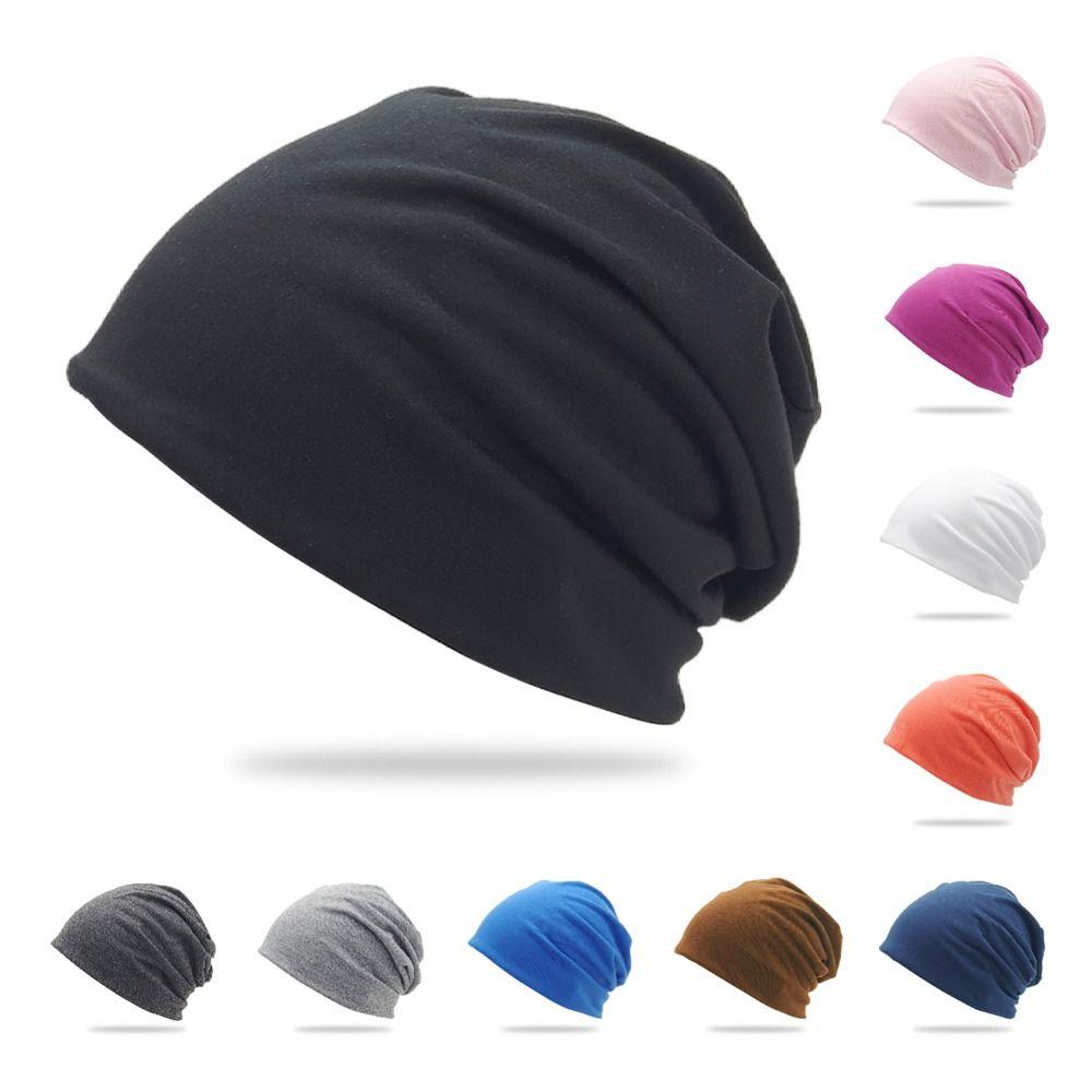 Brimless Winter Beanie Hat Polyester Stretch Fit Hats Fashion Thermal Warmer Cap  Cycling