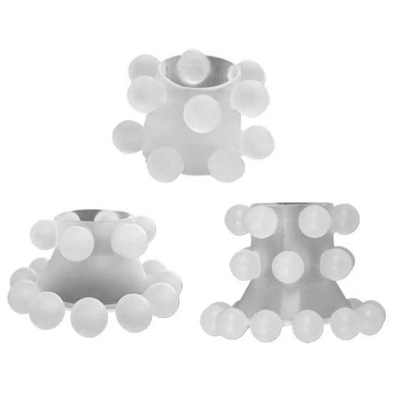 Мужское кольцо для продления полового акта с 3-слойными силиконовыми бусинами, противоскользящее фиксирующее кольцо для более длительной близости