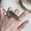 Punk Vintage Open Rings Irregular Jewelry Accessories Trendy Exaggerated Leaf Shaped Ring