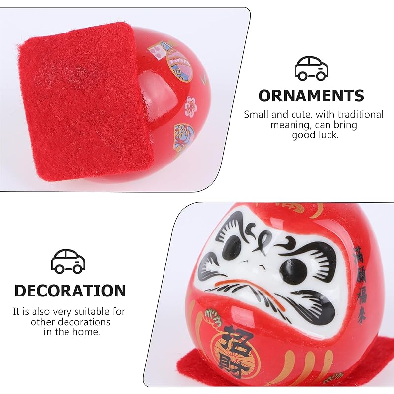 Homoyoyo 10 штук мини-дарума фигурка Дарума мини милая Керамика настольная керамическая предмет интерьера 5X4см мир приглашение богатства удачи японский
