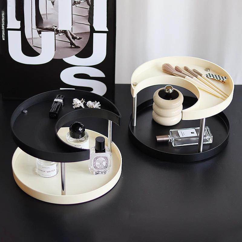 Главная Nordic Storage Rack Настольный поднос в форме луны Туалетный столик в стиле Instagram Ящик для хранения ювелирных изделий и всякой всячины