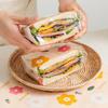 50Pcs Sandwich Packaging Paper Food Grade Oil Resistant Paper Natural Color Meal Tray Pad Paper