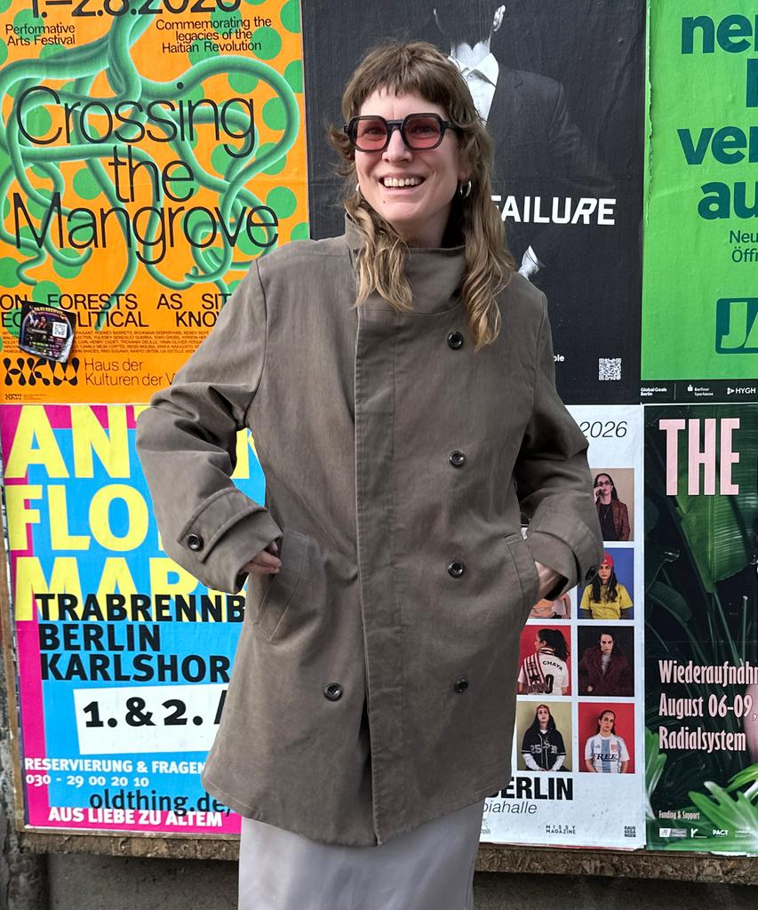 NUAKLE (W) Vincent Double Coat_Fade Khaki