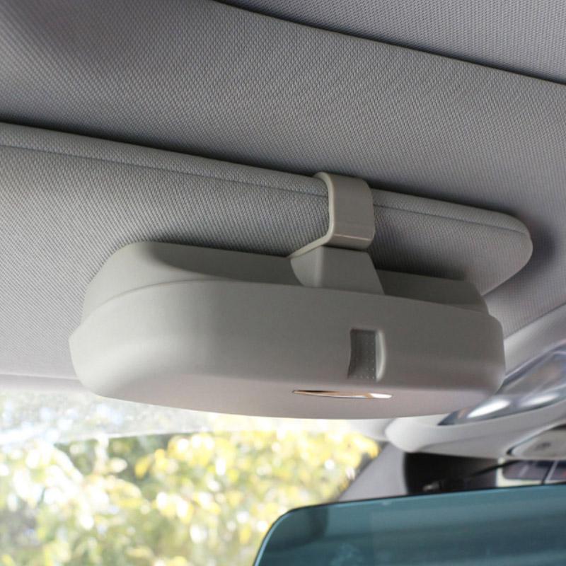 Car Glasses Case General Car Glasses Clip Sunglasses Sunglasses Storage Box for Renault Koleos Kadjar Duster for Samsung QM6