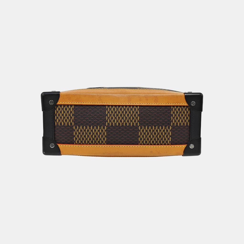 [Pre-Owned] X Nigo Collaboration Soft Trunk Chain Versatile Cool Zipper Coated Canvas Crossbody Bag - Fair #10UD4PC