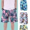Beach Pants Men's Quick-drying Loose Thin Quarter Shorts Sports Casual Floral Pants
