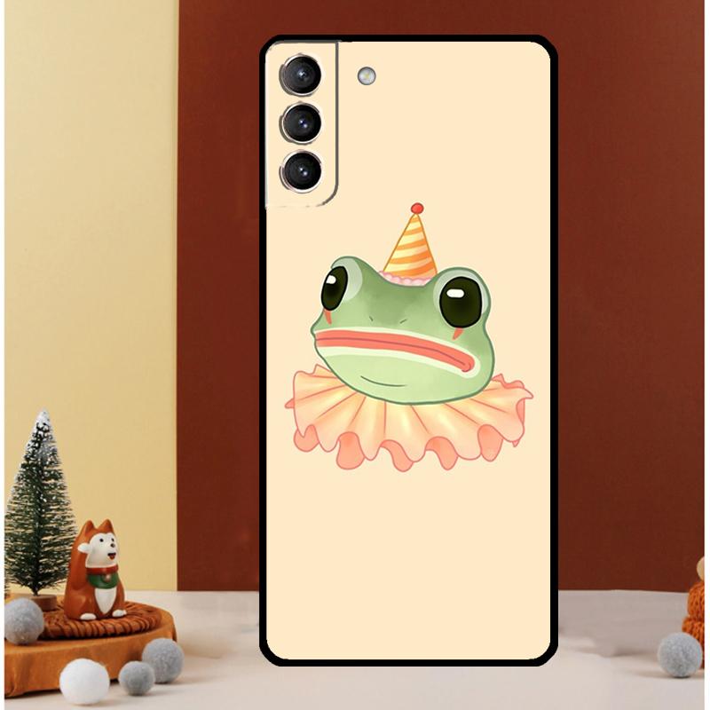 Милый Мультяшный Чехол-Лягушонок Для Samsung Galaxy S25 S26 Ultra S21 S22 S20 S23 S24 Ultra S10 Plus S25 FE Чехол Funda