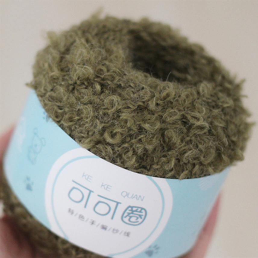 Шерстяная пряжа мягкая гладкая для ручного вязания круговая нить вязаная крючком кукольные волосы сделай сам плюшевая кукла рукоделие вязание сделай сам вязаный инструмент