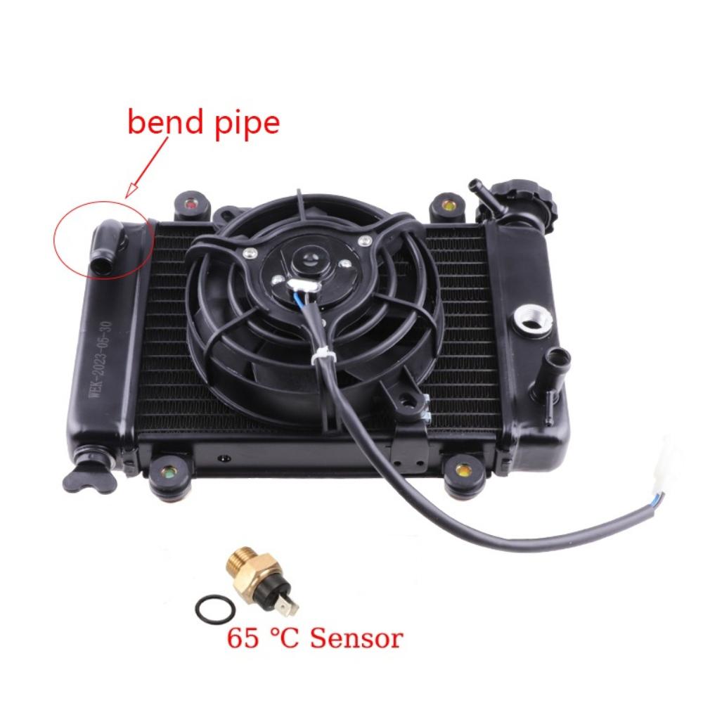 Motorcycle Radiator Cooling Cooler 5" Electric Fan M16 Temp Sensor For China 150cc 200cc 250cc 4x4 ATV UTV Buggy Quad Bike Parts