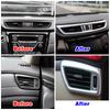 3PCS For Nissan Qashqai J11 X-trail X Trail T32 2014  Car Dashboard AC Air Outlet Vent Ring Frame Cover Trim Part