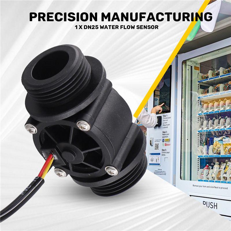 A20F-DN25 FS400A G1inch Water Flow Sensor Hall Flowmeter Meter Counter 2-60L/Min 1.75Mpa