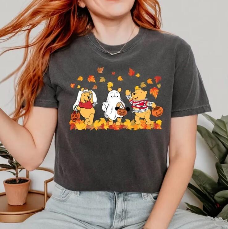 Pooh Halloween Shirt Winnie The Pooh Halloween T Shirt Pooh Ghost Shirt Pooh