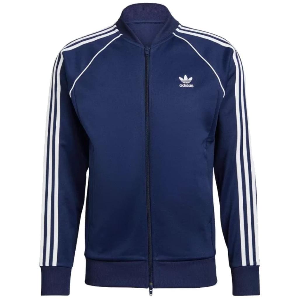 Adidas Originals Adicolor Classic PRIMEBLUE SST Олимпийка XO Топы Джерси Куртка H06710 Темно-синий (Джерси) Мужской (Рост 182-188см)