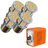 Discover Winds G18 S25 High Brightness 54 LED Bright Turn Signal Bulb, 4 Pieces,