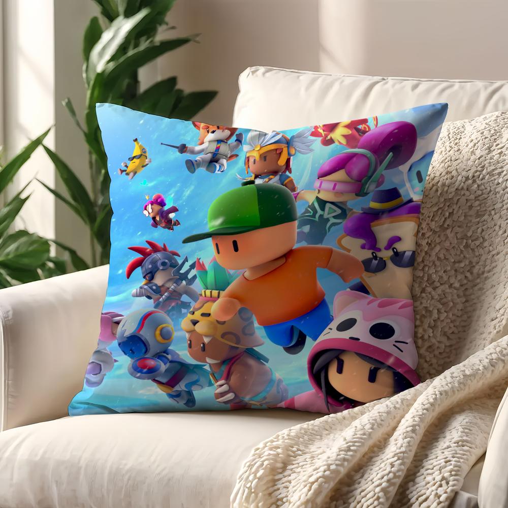 Игра S-Stumble G-Guys Милая наволочка Подушка Диван Принт Декор Комната Дом Офис Кофейня Автомобиль Скандинавская Простота