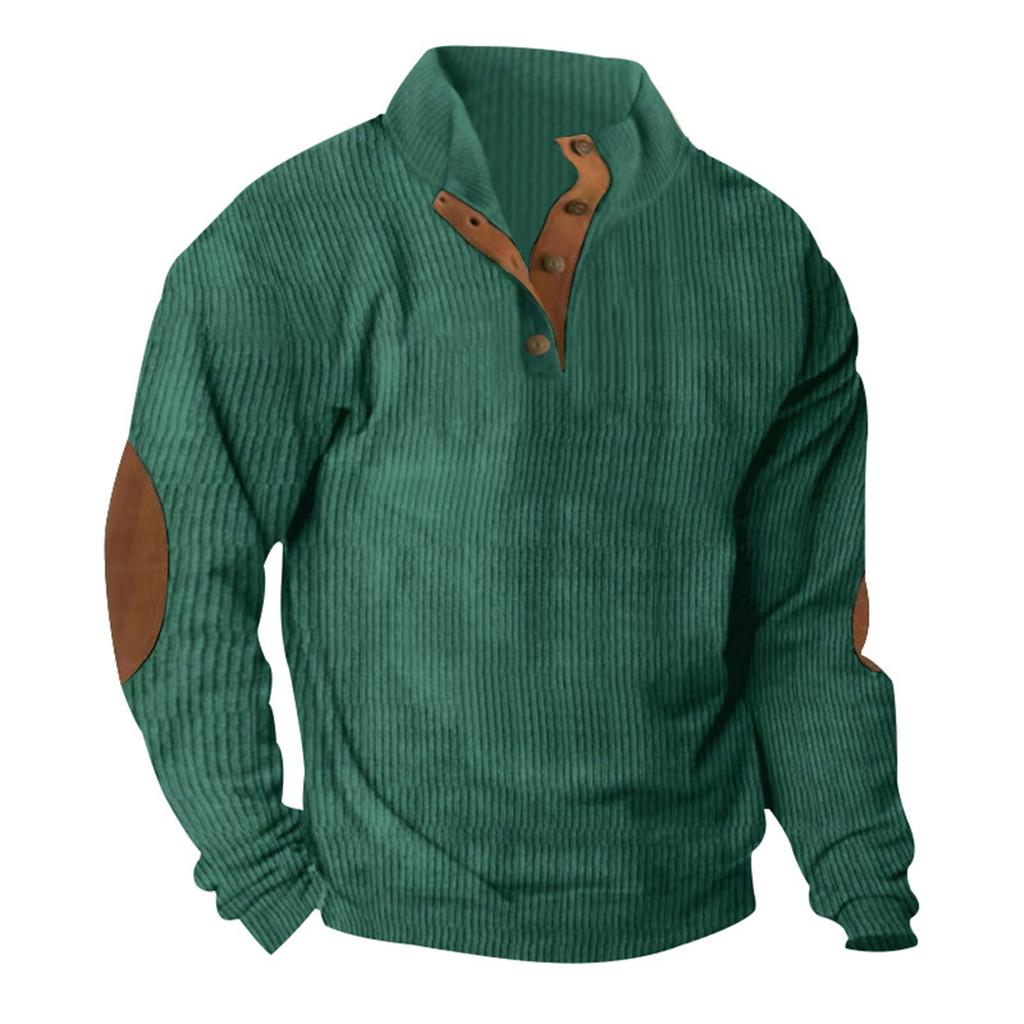 Spring And  Men's Standing Collar Sweatshirt Is Outdoor Casual Sweaters Tops