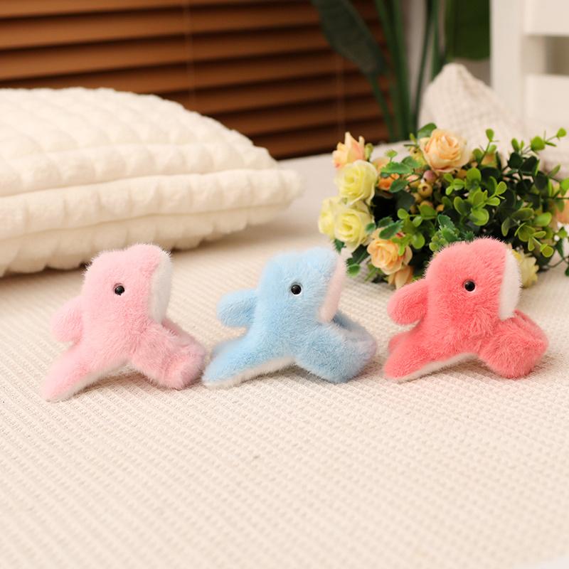 12/23CM Cute Dolphin Plush Hand Circle Stuffed Toys Cute Keychain Pendant Bracelet Decor Accessories Mini Doll Keyring