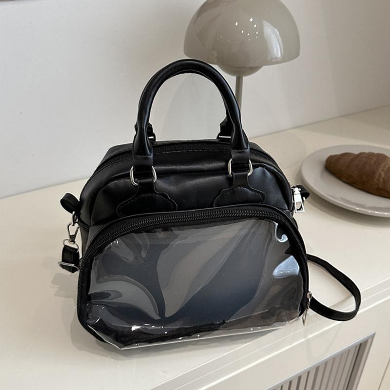 2025 Новая прозрачная сумка Joker, большая вместимость, водонепроницаемая, повседневная сумка через плечо, японская милая двухмерная сумка-мессенджер