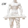 Muscle Posture Sculpture 3D Printed Man Ornament, Fitness-Themed for Bodybuilders, Fitness Enthusiast Gift Sports Figure Weightlifting Statue