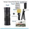 Zoom 10-300x40 Retractable Monocular Telescope for Mobile Photography and Shooting - Ideal Men's Gift