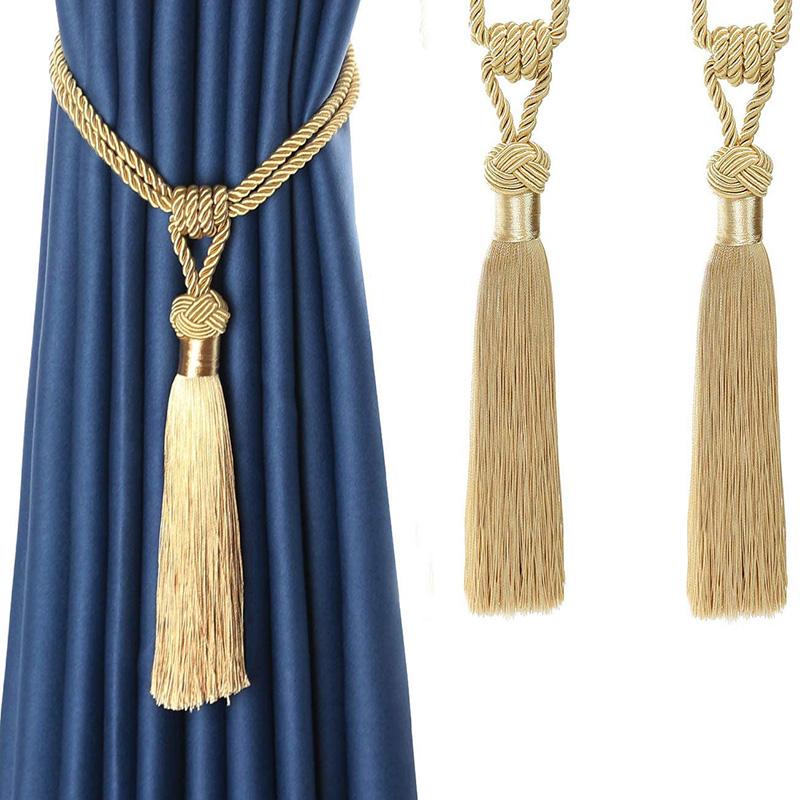 1 шт., высококачественные подхваты для штор ручной работы, ручные тканые подхваты, домашние декоративные кисточки, подхваты, 12 цветов